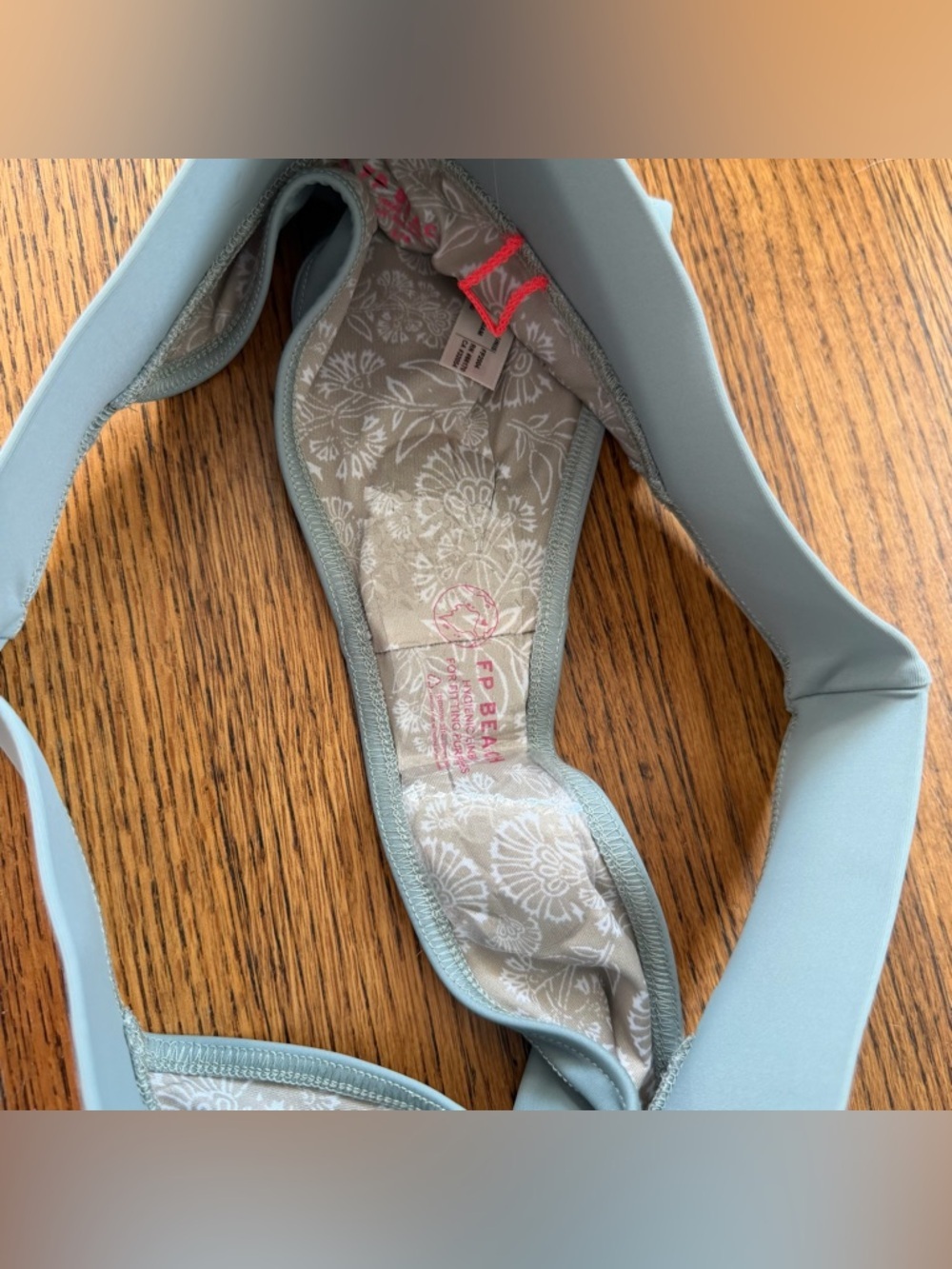 Free People V-Neck Top & Dylan High Waist Bottom in Slate Blue Bikini Swim Set - Picture 4 of 8